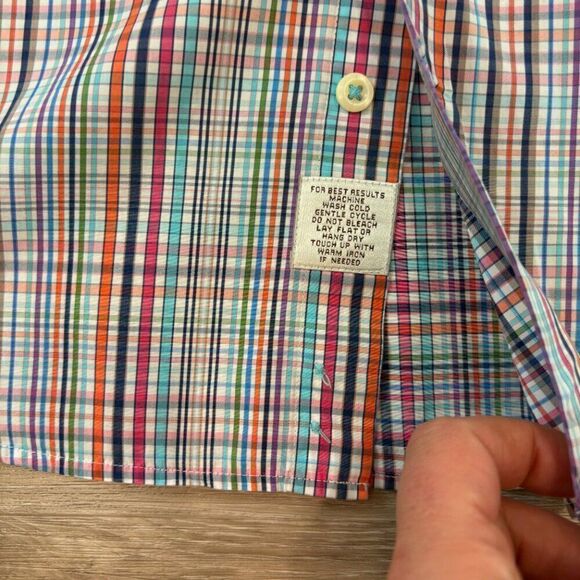 Peter Millar Mens Tailored Fit Brighton Cotton Sport Shirt - NAVY - Picture 4 of 9